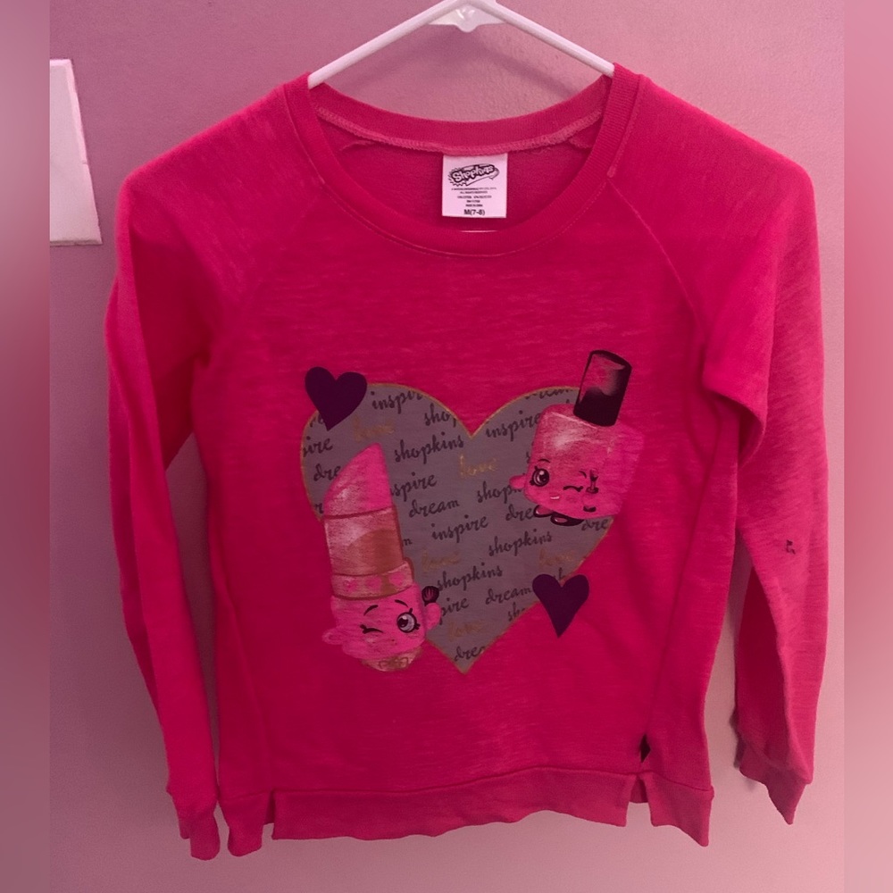 Girls Shopkins long sleeve top